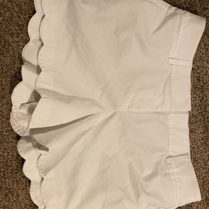 White plus size shorts